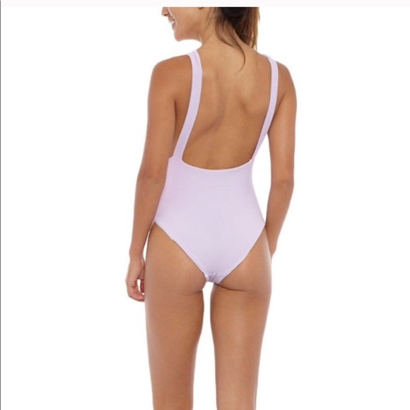 βSOLDβ π SKYE + Staghorn Tie Up Plunge Swimsuit - Picture 5 of 8